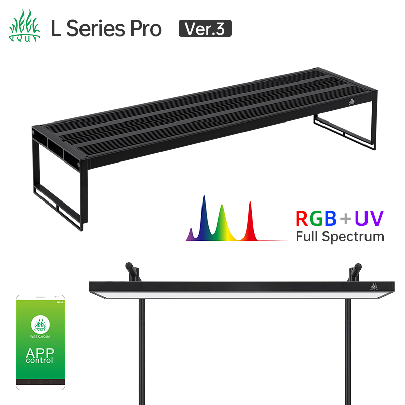 Marine Aquarium Lamp - 水族館に植えられたLEDライト,1シリーズ,調光器とタイマー,アプリコントロール,rrb uva