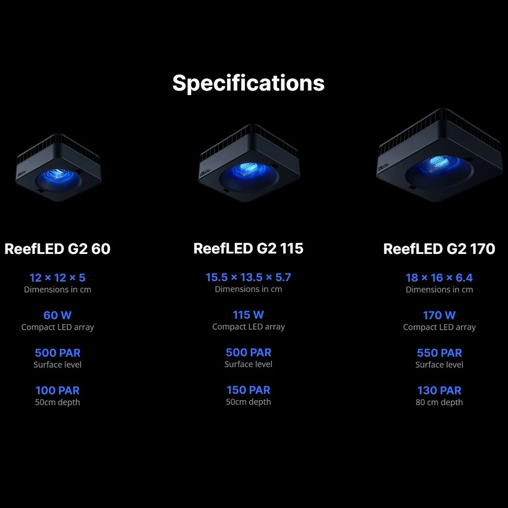 RedSea ReefLED G2 60/115/170 新 - Marine Aquarium Led Lights のレビューと価格