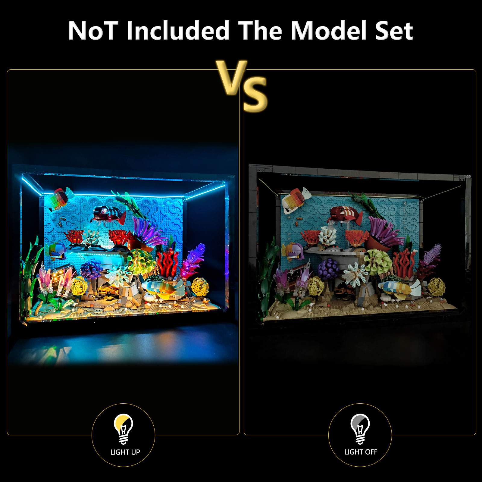 LYBMTWF LED 照明キットはレゴ 10366 熱帯水 - Marine Aquarium Lamp のレビューと価格