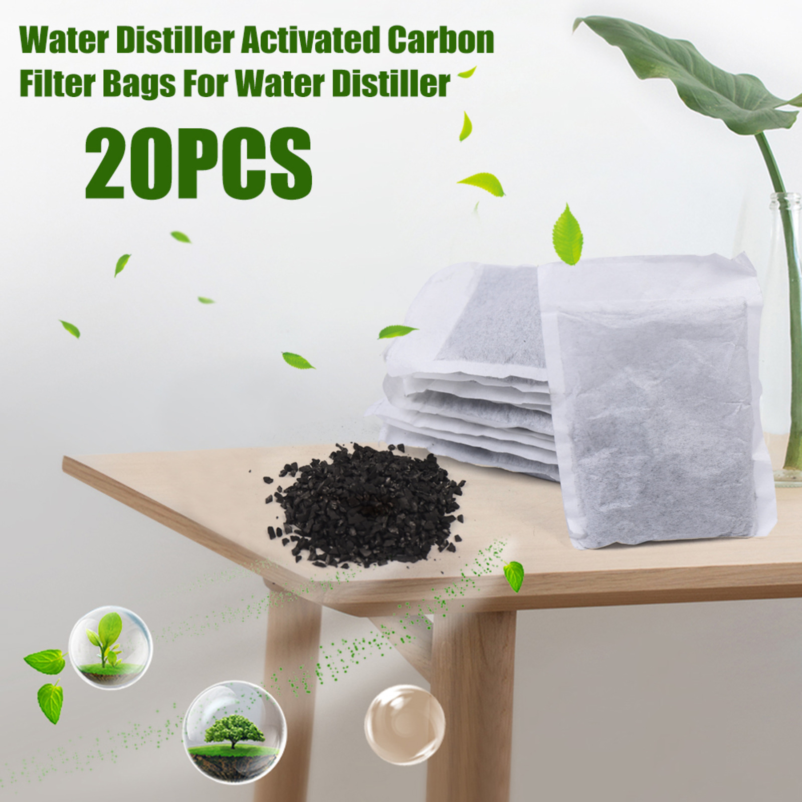 蒸留器用活性炭フィルターバッグ、活性炭フィルター、ココナッツ - Activated Carbon Bag のレビューと価格