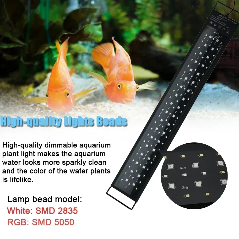 防水68-ip68 LED水族館ライト,植物成長ランプ付きの - Marine Aquarium Lamp のレビューと価格