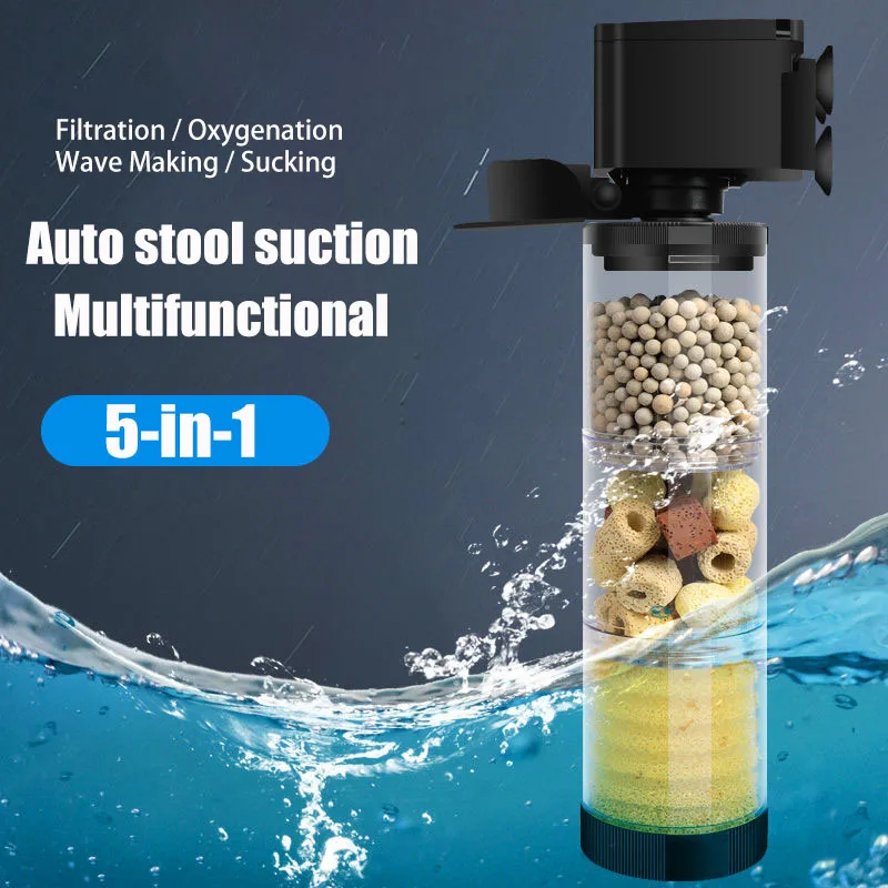 220V 50Hz サイレントフィルター水族館カメ水槽水中ウ - Marine Aquarium Water のレビューと価格