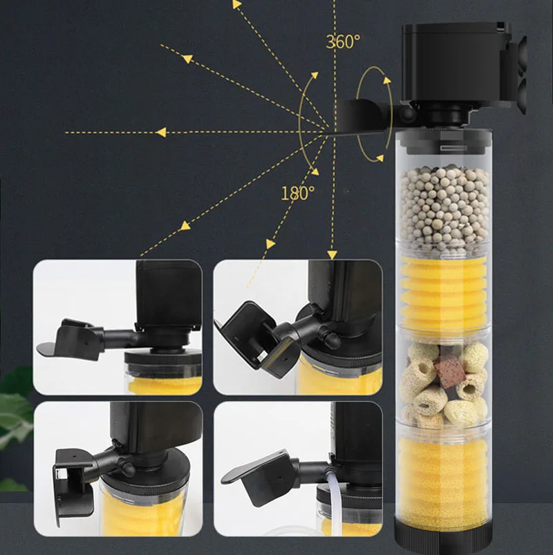 220V 50Hz サイレントフィルター水族館カメ水槽水中ウ - Marine Aquarium Water のレビューと価格