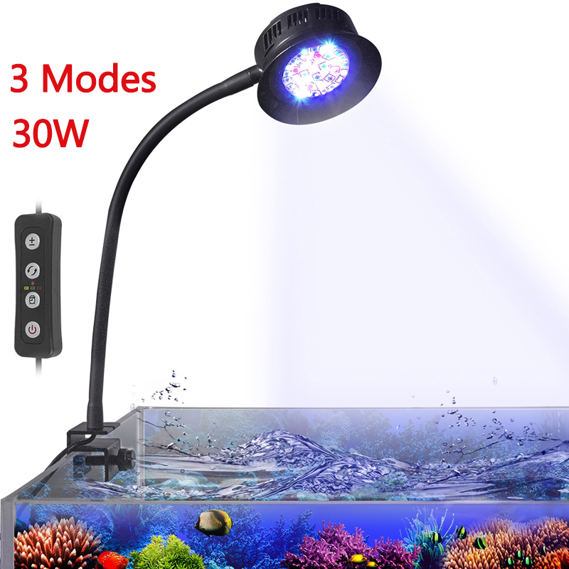 水槽用LEDリーフライト 海水魚水槽ライト 30W 調光可能 - Marine Aquarium Led Lights のレビューと価格