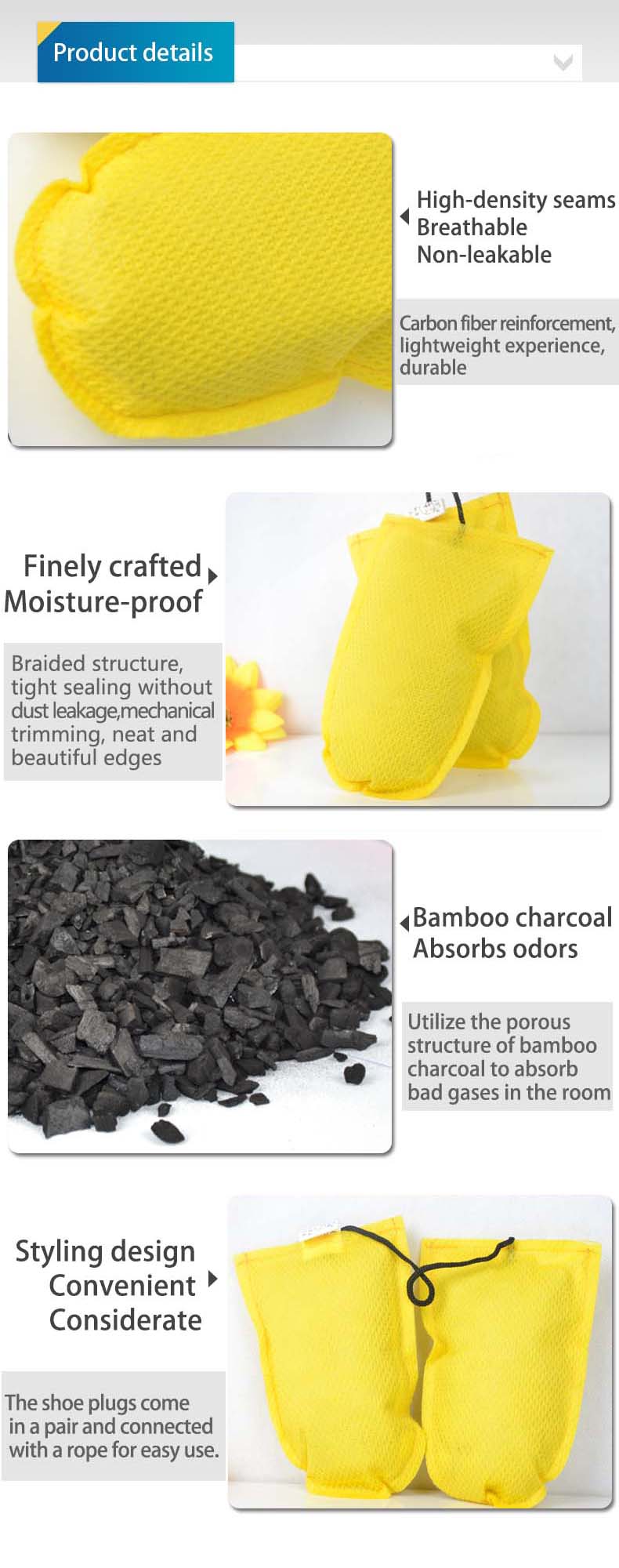 竹炭靴インソール活性炭靴消臭剤汗吸収消臭剤湿気吸収靴乾燥剤 - Activated Carbon Bag のレビューと価格