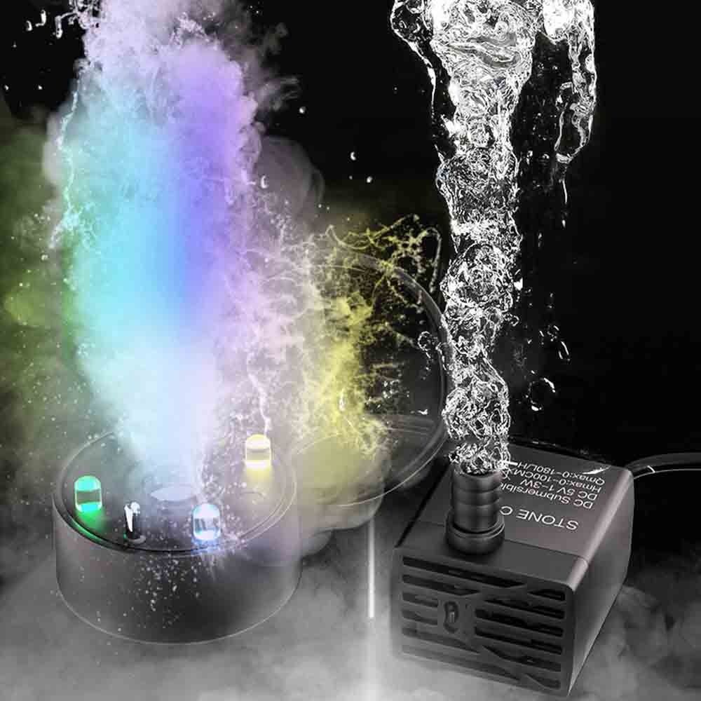 2-IN-1 ミストメーカー カラフルな LED ライト 5 - Marine Aquarium Water のレビューと価格