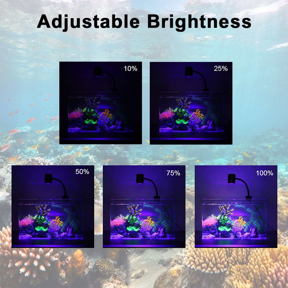 LED水槽ライト フルスペクトル リーフコーラルランプ UV - Marine Aquarium Led Lights のレビューと価格